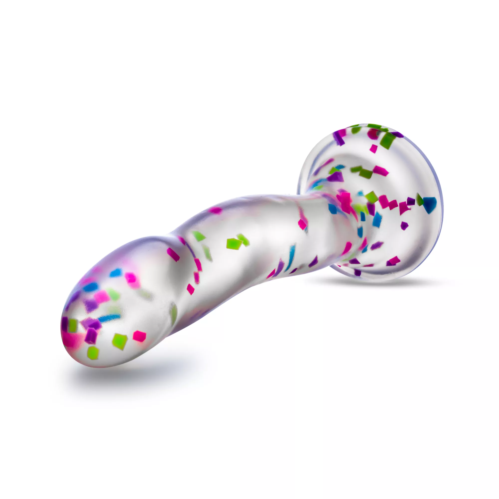 Glow in the Dark Neo Elite Hanky-Panky Confetti Dildo - 7.5 Inch at Spencer's