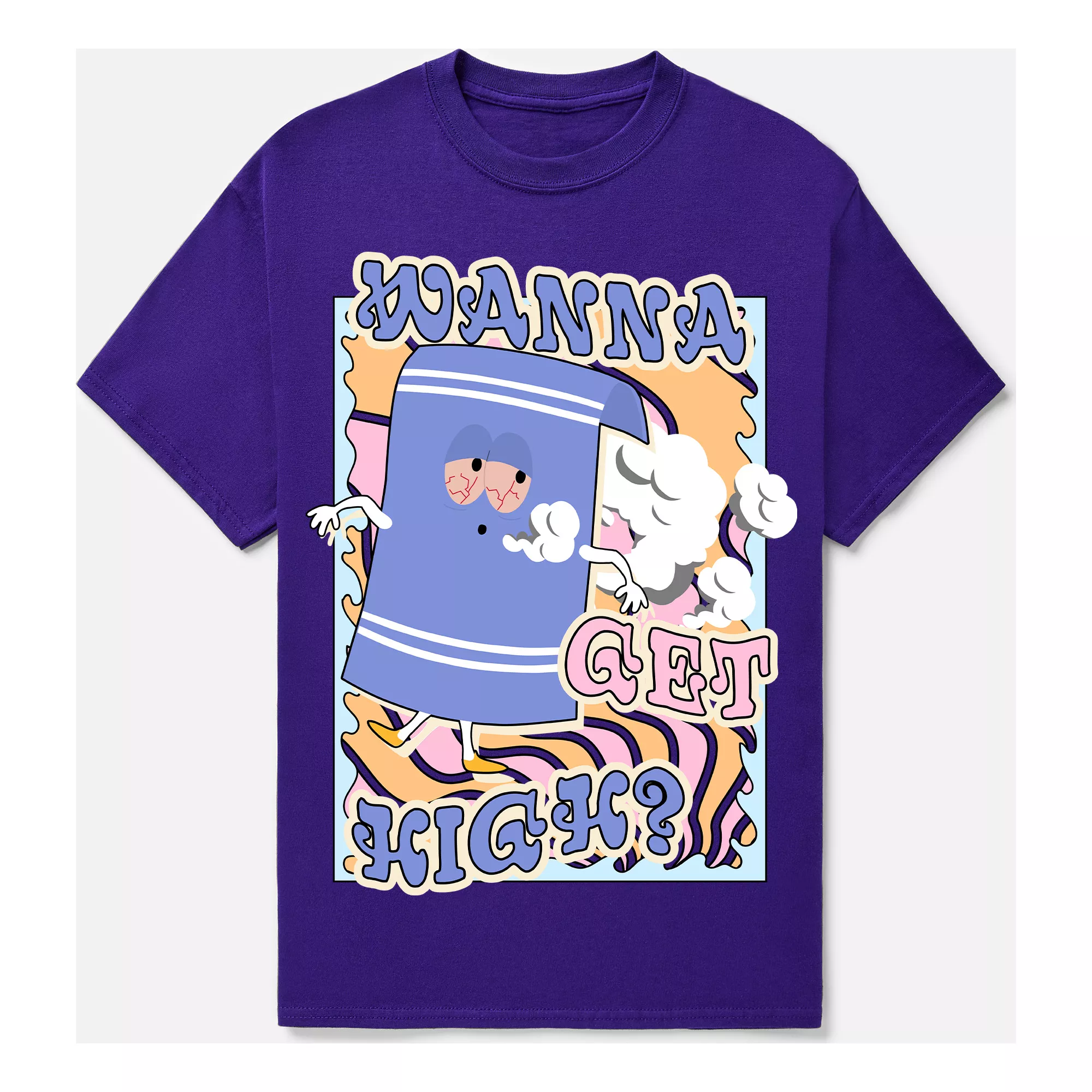 Wanna Get High Towelie T Shirt - South Park