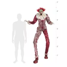 6 Ft 7 In Creepy Towering Clown Animatronic at Spirit Halloween