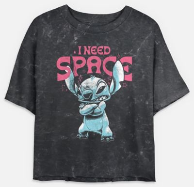 I Need Space Stitch Cropped T Shirt - Lilo & Stitch