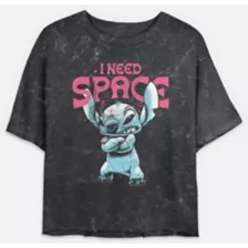 I Need Space Stitch Cropped T Shirt - Lilo & Stitch at Spencer's