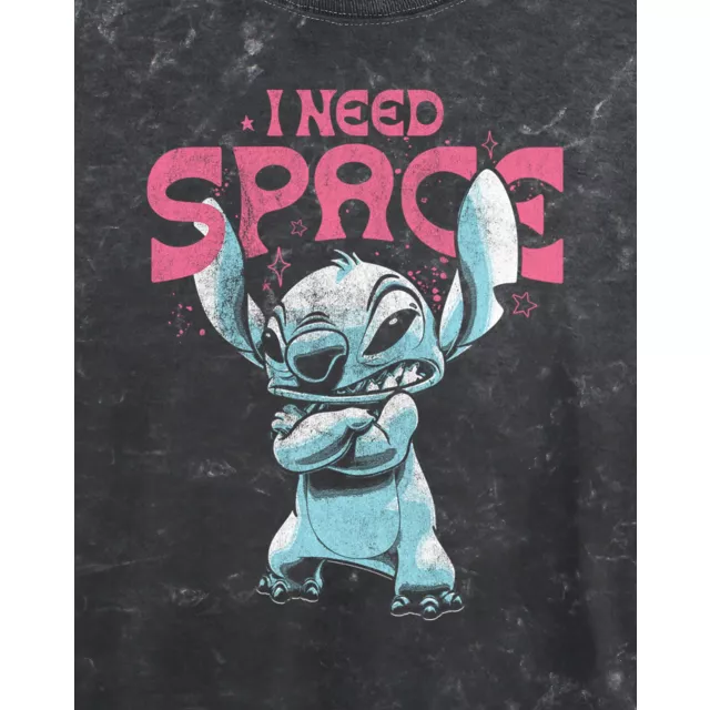 I Need Space Stitch Cropped T Shirt - Lilo & Stitch at Spencer's