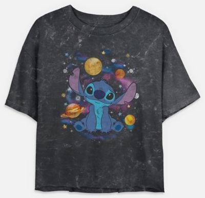 Stitch Outer Space Cropped T Shirt - Lilo & Stitch