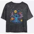 Stitch Outer Space Cropped T Shirt - Lilo & Stitch at Spencer's