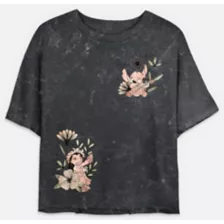 Stitch Flower Bud Cropped T Shirt - Lilo & Stitch at Spencer's