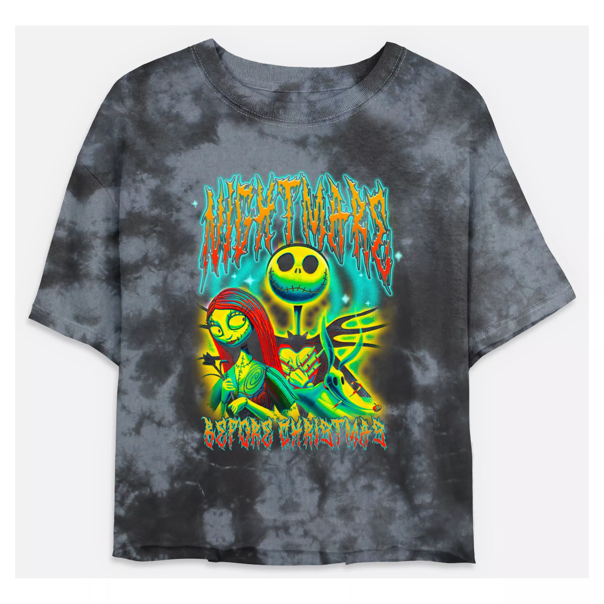Jack Skellington and Sally Cropped T Shirt - The Nightmare Before Christmas at Spencer's