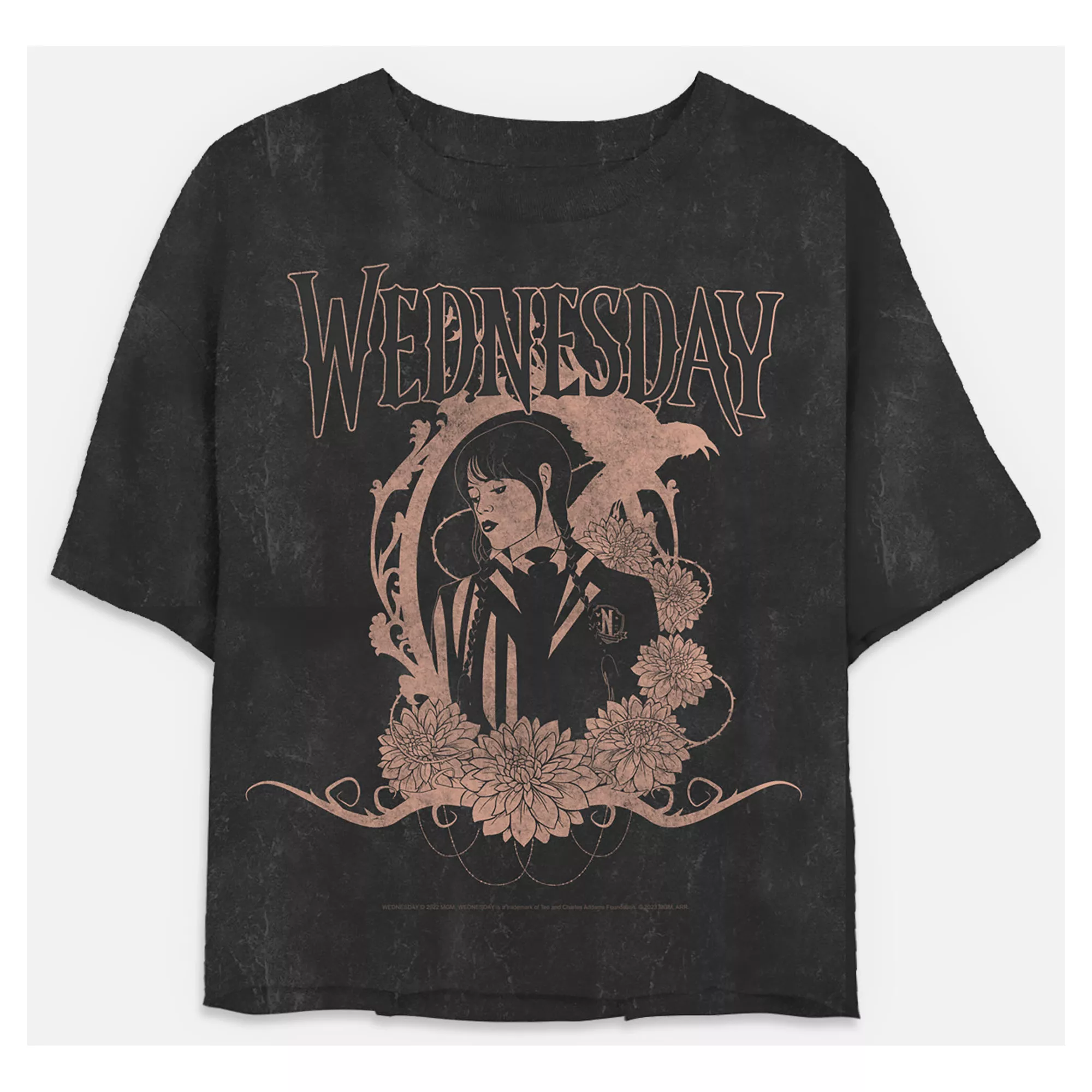 Wednesday Portrait Cropped T Shirt