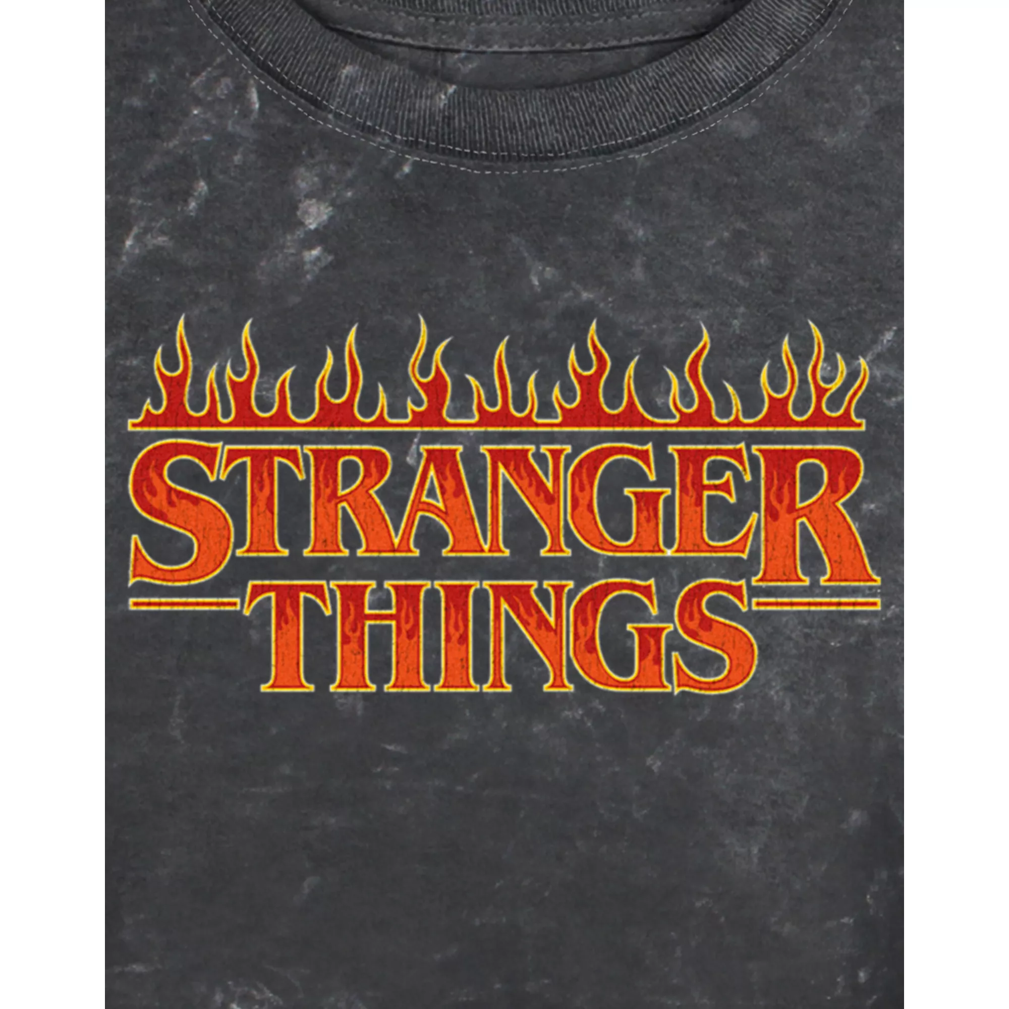 Fire Cropped T Shirt - Stranger Things at Spencer's