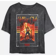Hellfire Club Cropped T Shirt - Stranger Things at Spencer's