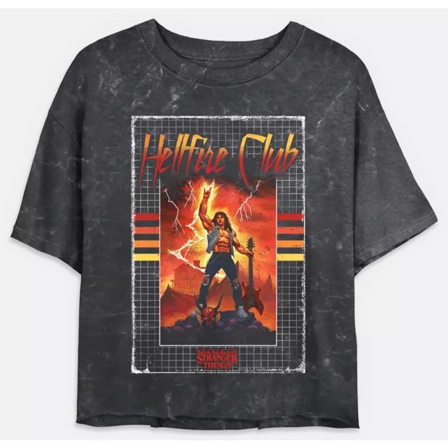 Hellfire Club Cropped T Shirt - Stranger Things at Spencer's