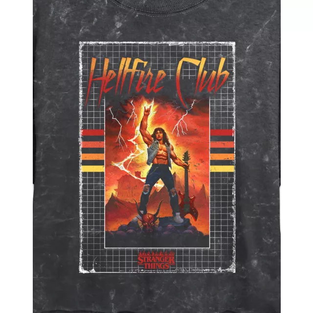 Hellfire Club Cropped T Shirt - Stranger Things at Spencer's