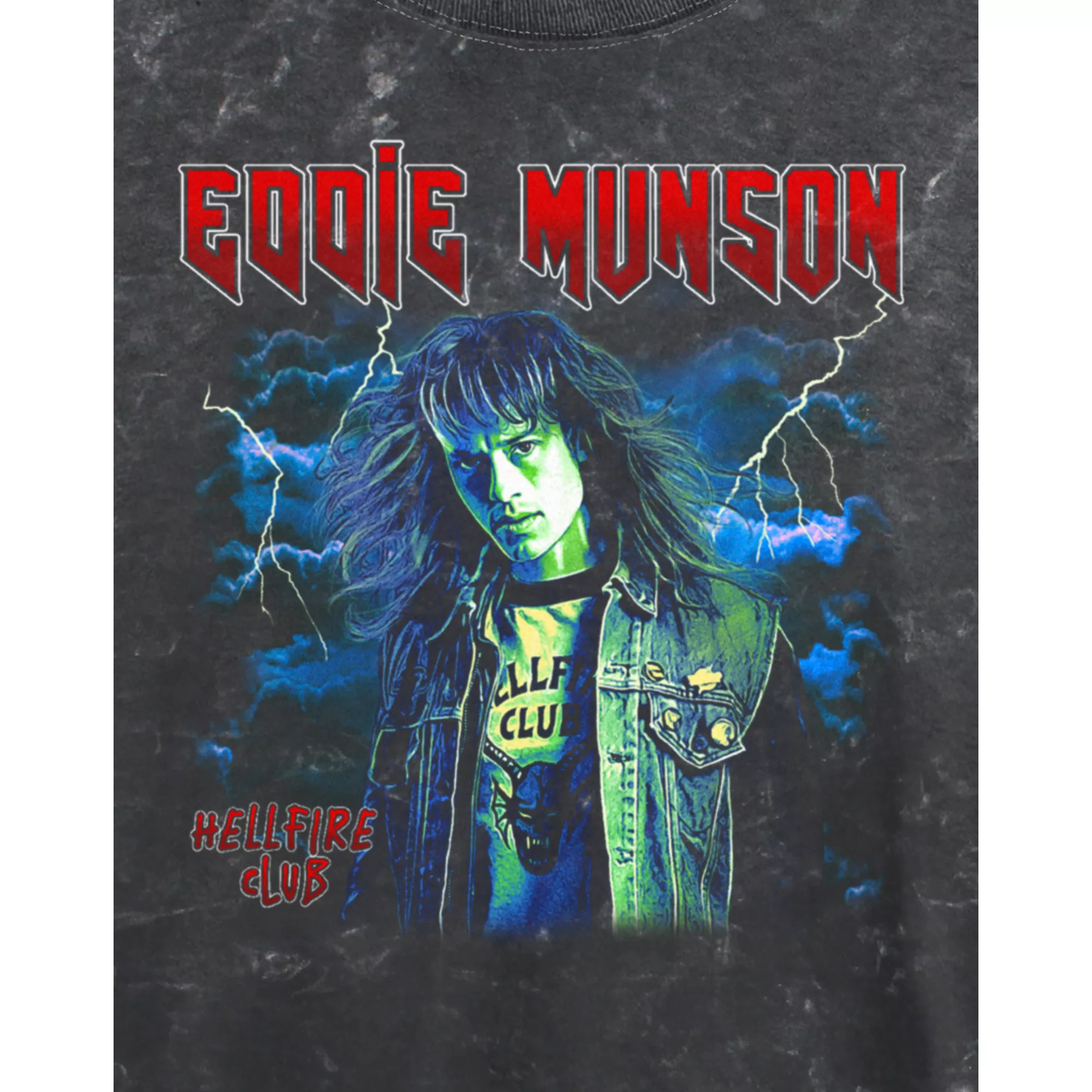 Eddie Munson Cropped T Shirt - Stranger Things at Spencer's