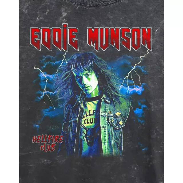 Eddie Munson Cropped T Shirt - Stranger Things at Spencer's