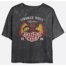Hellfire Club 1986 Cropped T Shirt - Stranger Things at Spencer's