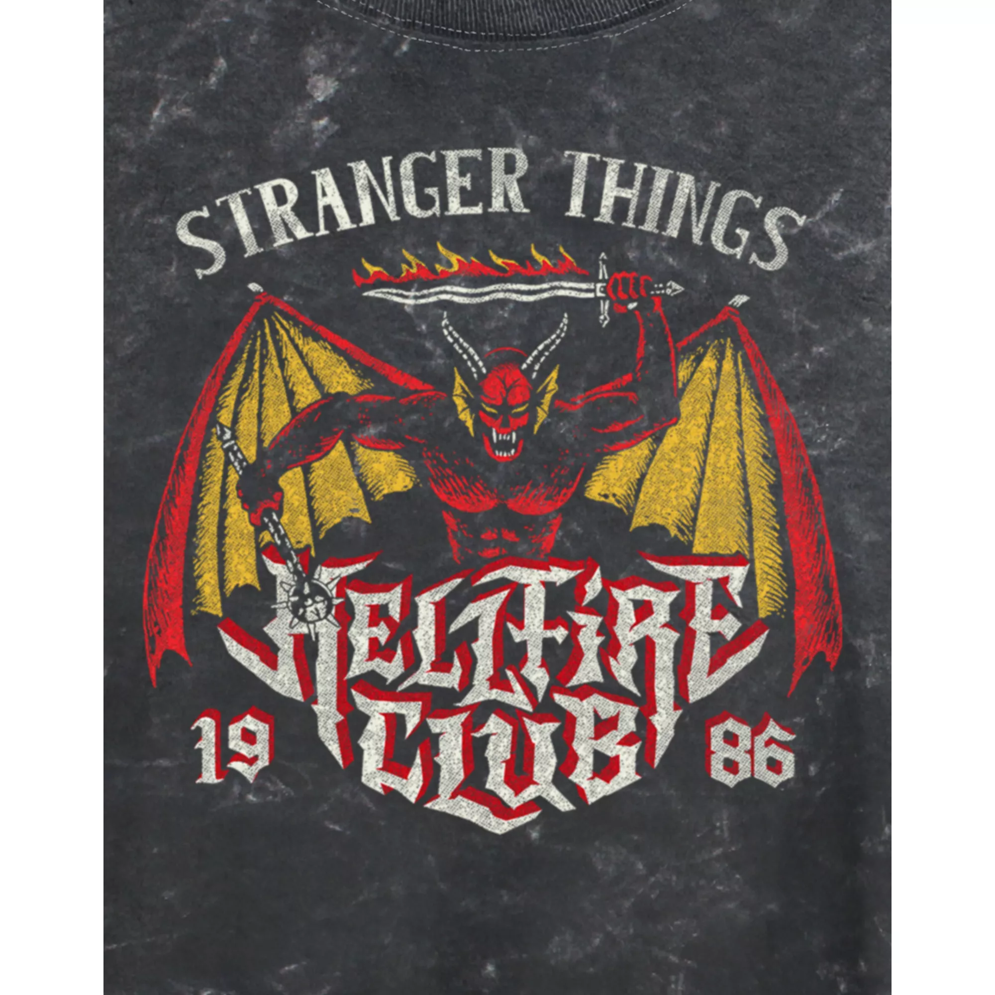 Hellfire Club 1986 Cropped T Shirt - Stranger Things at Spencer's