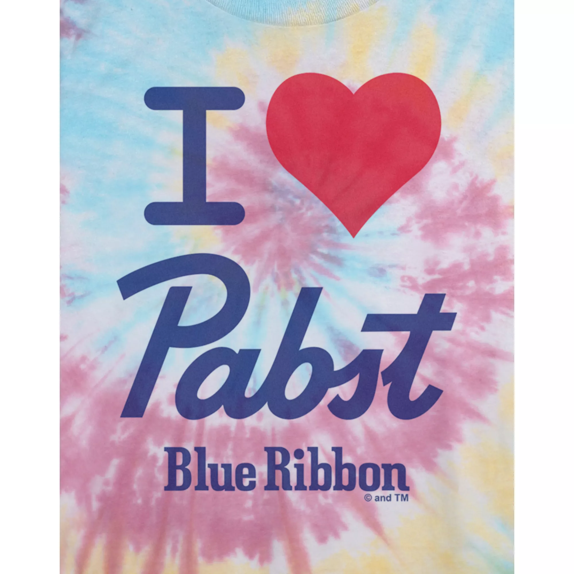 Pabst Blue Ribbon Tie Dye Cropped T Shirt at Spencer's