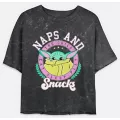 Naps and Snacks Cropped T Shirt - The Mandalorian at Spencer's