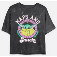 Naps and Snacks Cropped T Shirt - The Mandalorian at Spencer's