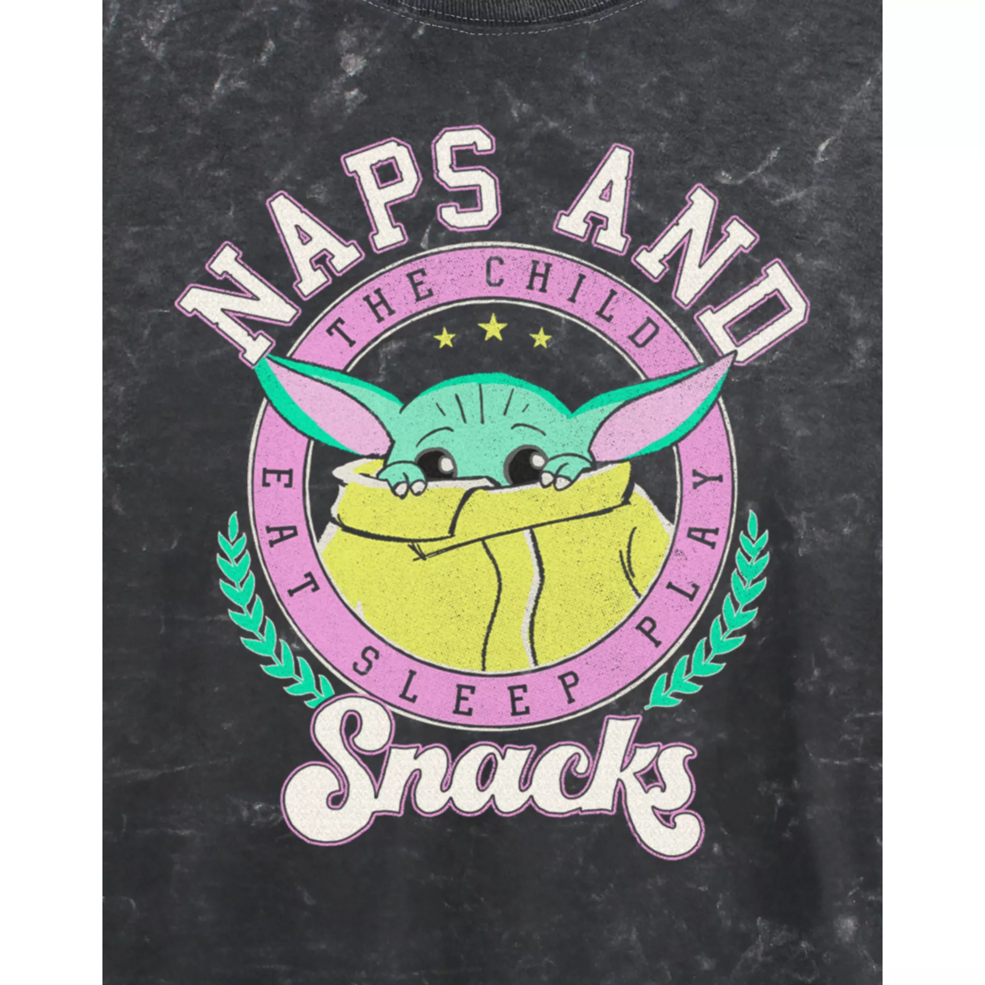 Naps and Snacks Cropped T Shirt - The Mandalorian