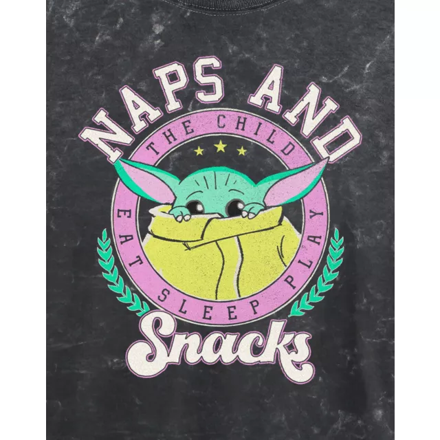 Naps and Snacks Cropped T Shirt - The Mandalorian at Spencer's