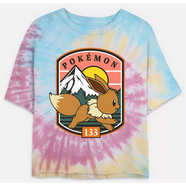 Pokémon Tie Dye Cropped T Shirt at Spencer's