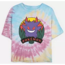 Pokémon Attack Tie Dye Cropped T Shirt at Spencer's