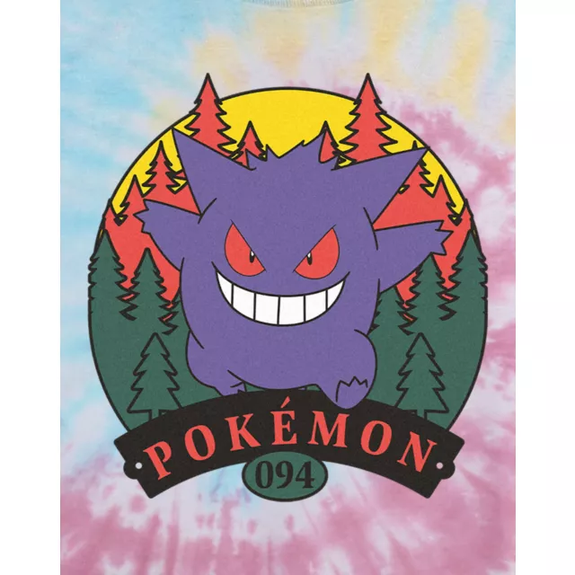Pokémon Attack Tie Dye Cropped T Shirt at Spencer's