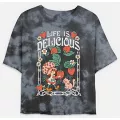 Life Is Delicious Strawberry Shortcake Cropped T Shirt at Spencer's