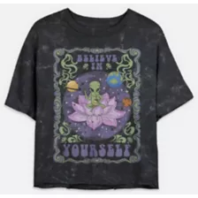 Believe In Yourself Cropped T Shirt at Spencer's