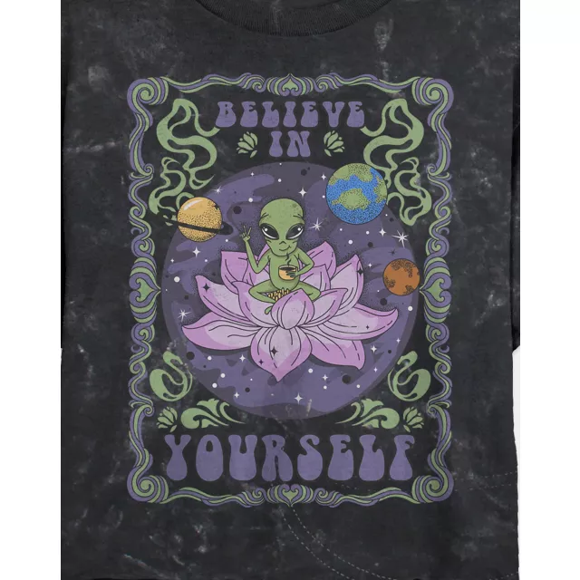 Believe In Yourself Cropped T Shirt at Spencer's