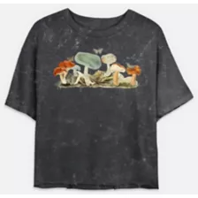 Mushrooms Cropped T Shirt at Spencer's