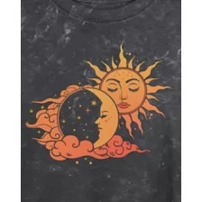 Sun and Moon Cropped T Shirt at Spencer's