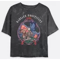 Radiate Positivity Skeleton Cropped T Shirt at Spencer's