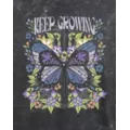Keep Growing Butterfly Cropped T Shirt at Spencer's