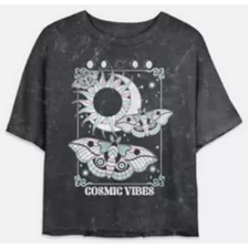 Cosmic Vibes Butterfly Cropped T Shirt at Spencer's