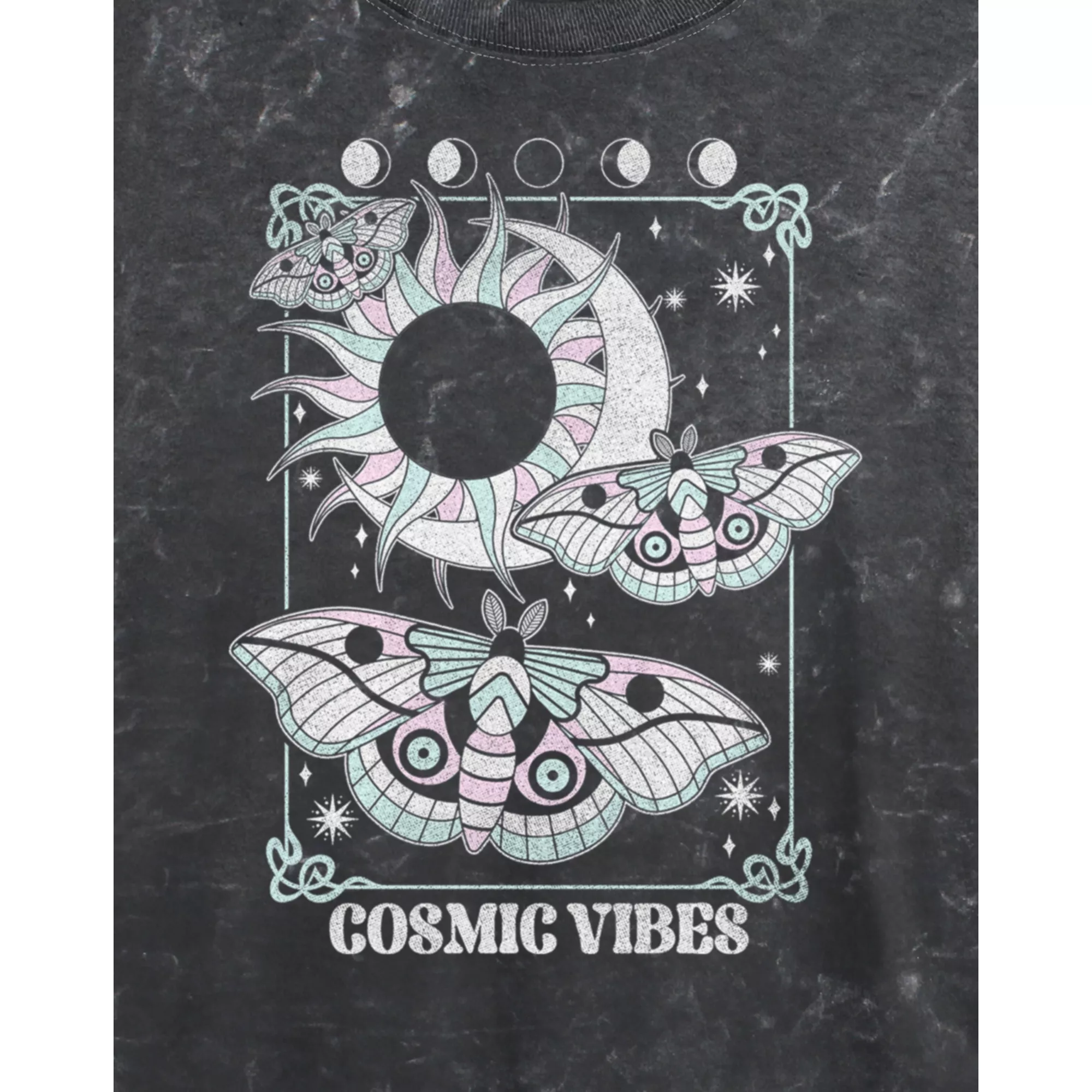 Cosmic Vibes Butterfly Cropped T Shirt at Spencer's