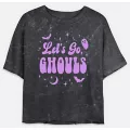 Let's Go Ghouls Cropped T Shirt at Spencer's