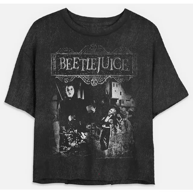 Beetlejuice Poster Cropped T Shirt at Spencer's