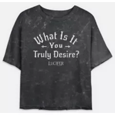 What You Desire Cropped T Shirt - Lucifer at Spencer's