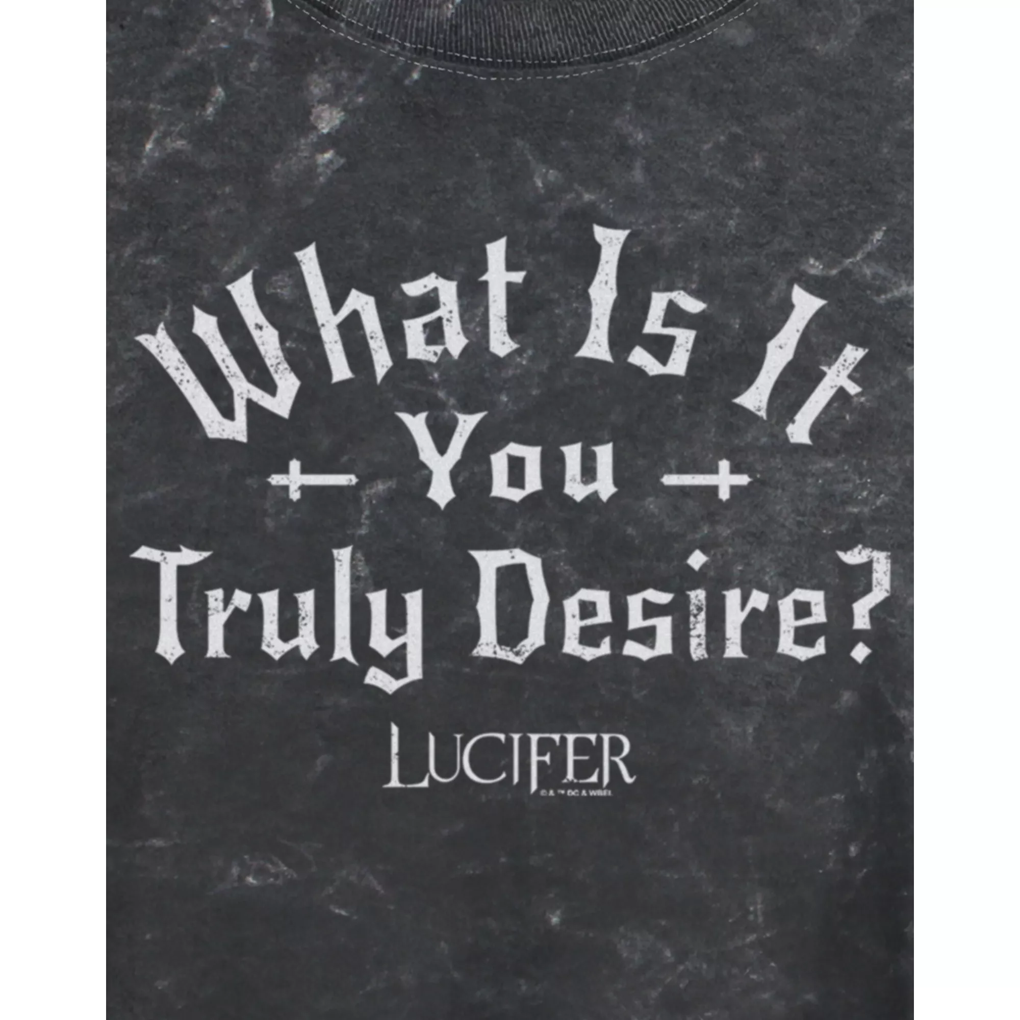 What You Desire Cropped T Shirt - Lucifer at Spencer's