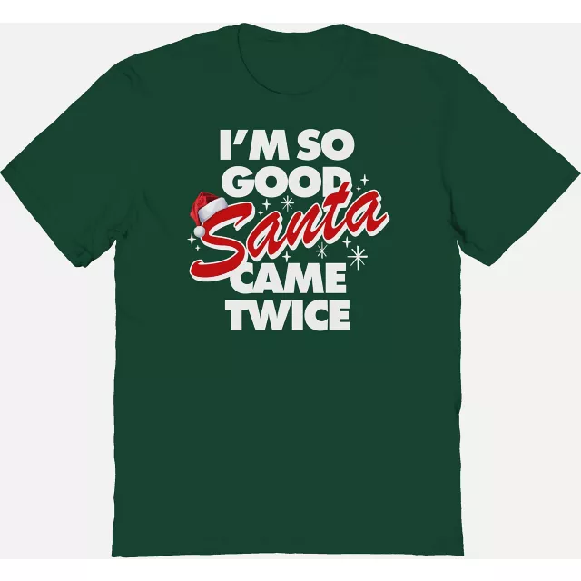 Green Santa Came Twice T Shirt - Danny Duncan at Spencer's
