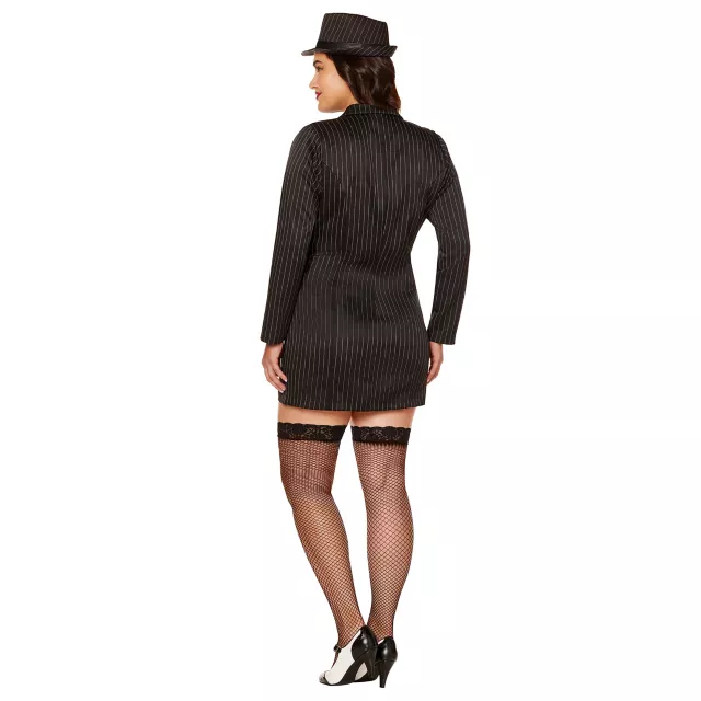 Adult Plus Size Gangster Dress Costume