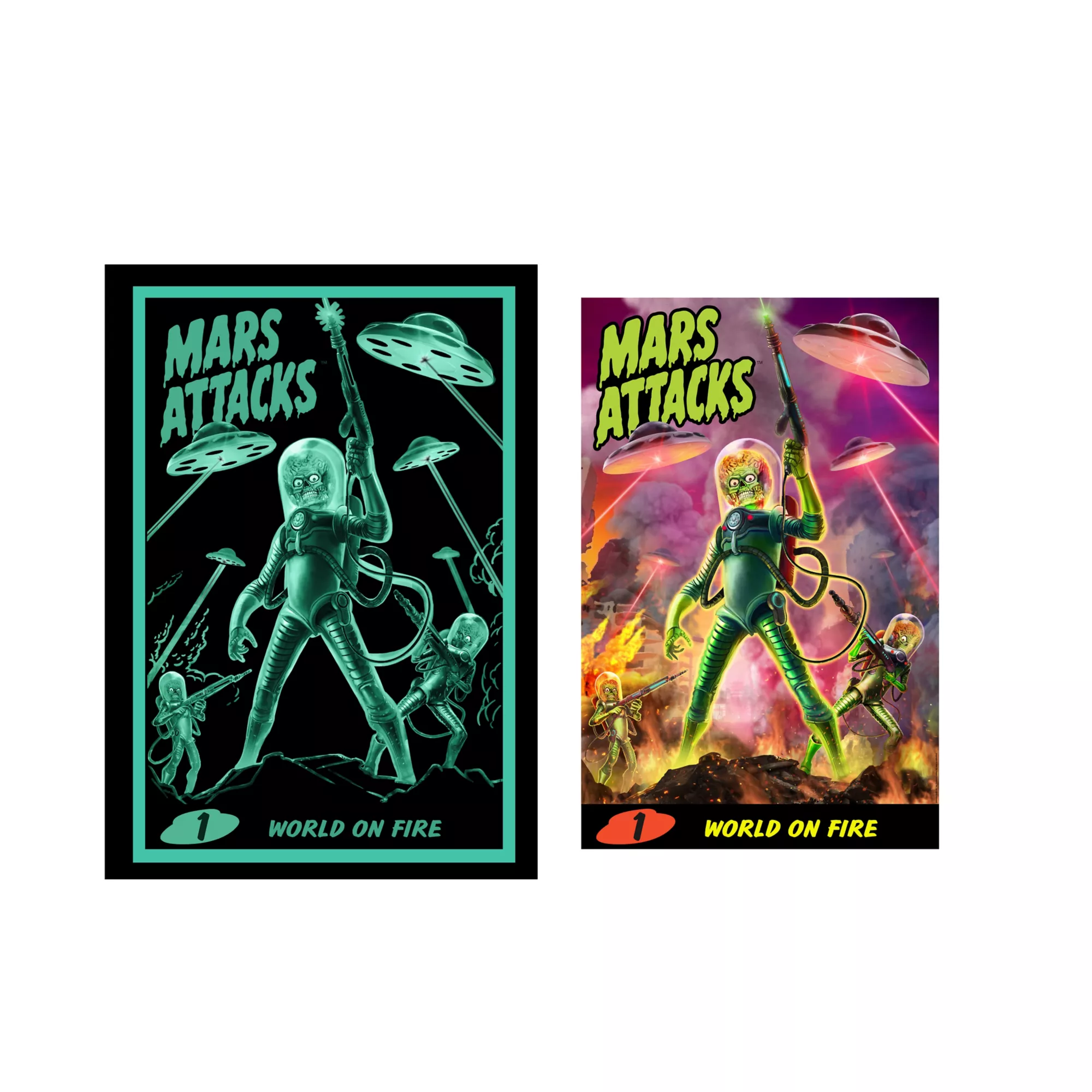 Mars Attacks Atomic Ray Gun with Poster at Spirit Halloween