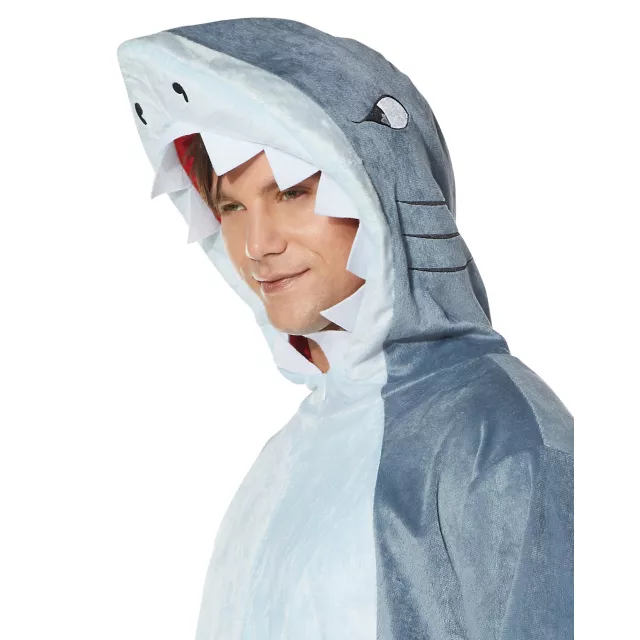 Adult Shark Jumpsuit Plus Size Costume at Spirit Halloween