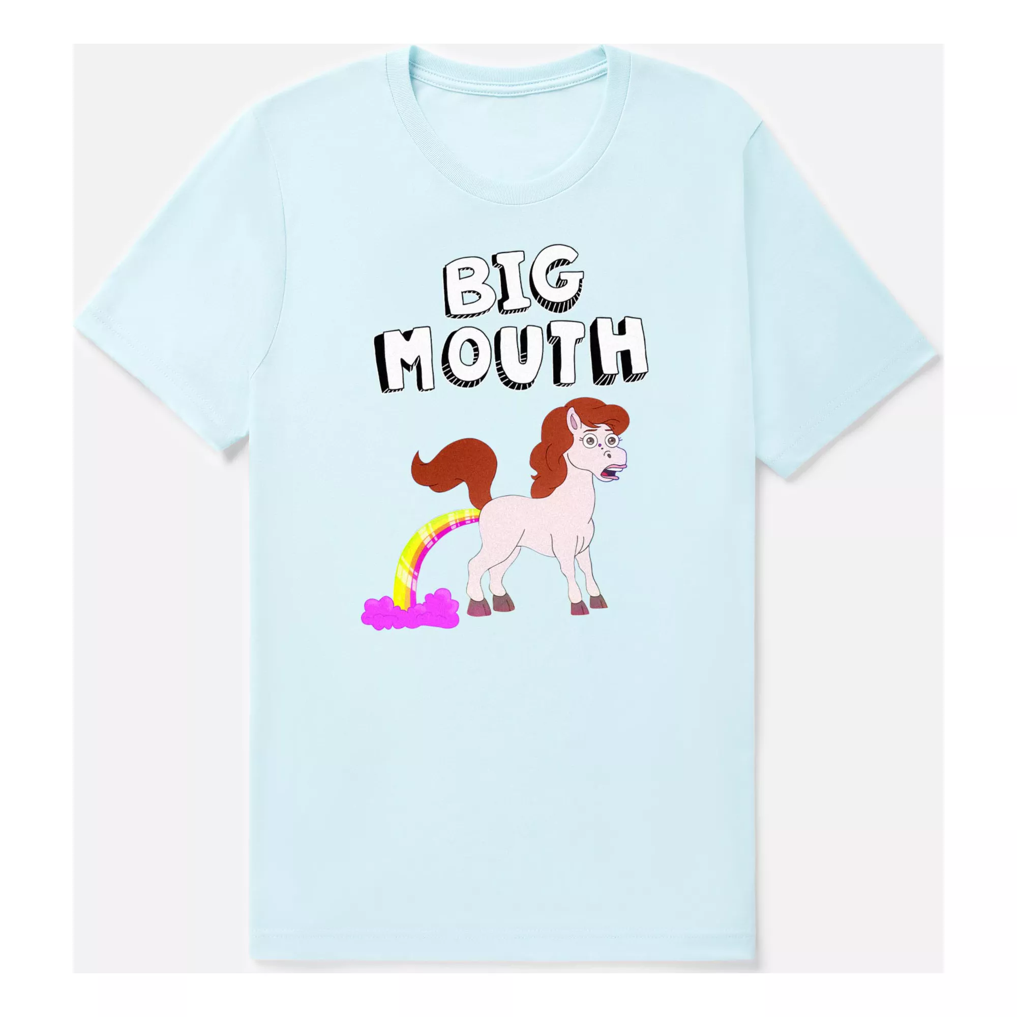 Horse Rainbow T Shirt - Big Mouth at Spencer's