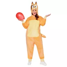 Adult Chilli Plus Size Jumpsuit Costume - Bluey at Spencer's