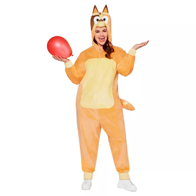 Adult Chilli Plus Size Jumpsuit Costume - Bluey at Spencer's