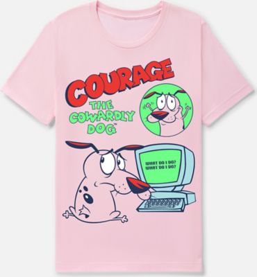 What Do I Do T Shirt - Courage the Cowardly Dog