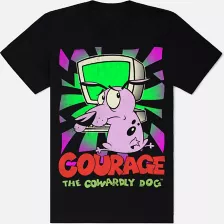 Courage TV T Shirt - Courage the Cowardly Dog at Spencer's