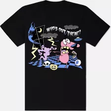 Who's Out There T Shirt - Courage the Cowardly Dog at Spencer's